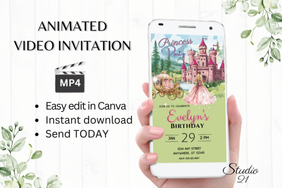 Download Princess Birthday Party Invitation -Girl - Invitation Collection