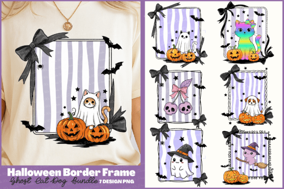 Download Halloween Border Frame Ghost PNG Bundle - Halloween Collection