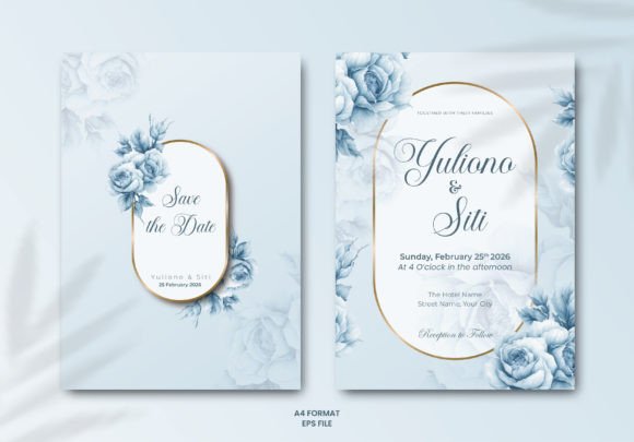 Download Wedding Invitation Template with Flowers - Invitation Collection