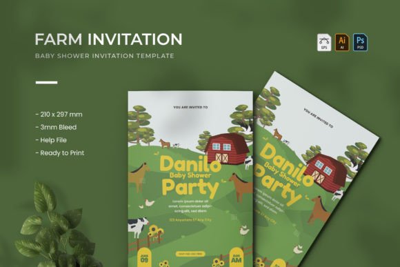 Download Farm - Baby Shower Invitation - Invitation Collection