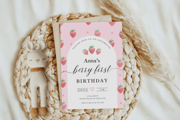Download Strawberry Baby Shower Invitation Templa - Invitation Collection