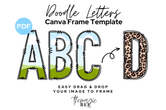 Download Alphabet Letters Editable Canva Frame - Alphabet Collection