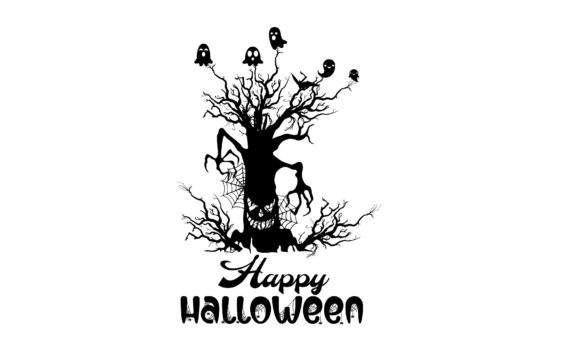 Download Halloween Tree Vector Silhouette - Halloween Collection