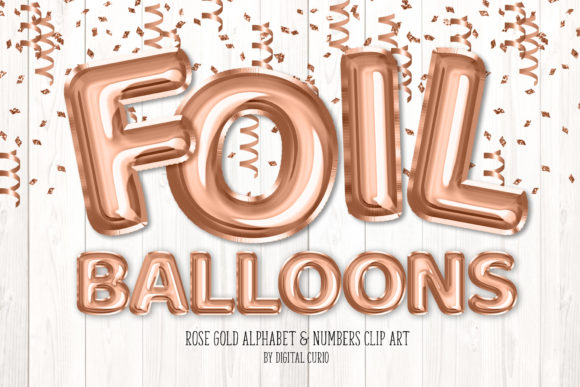 Download Rose Gold Foil Balloon Alphabet - Alphabet Collection