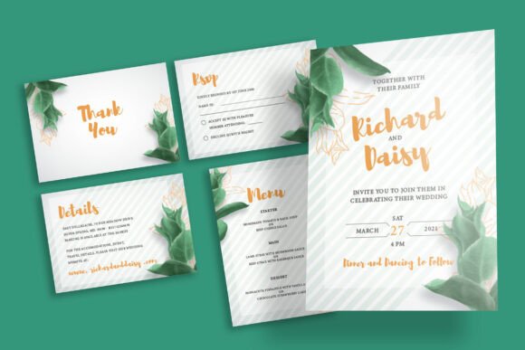 Download Nature Theme Wedding Invitation - Invitation Collection