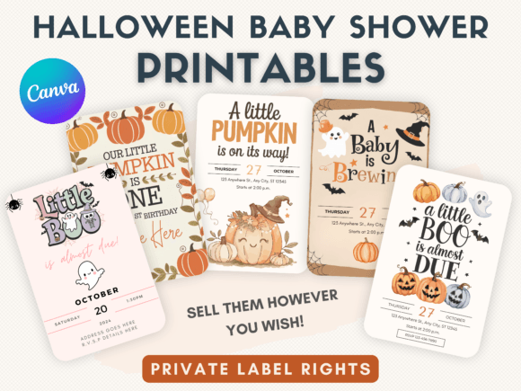 Download Halloween Baby Shower Printable Pack - Halloween Collection