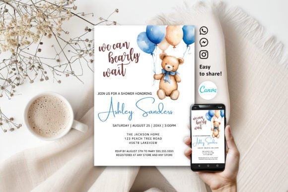 Download Teddy Bear Baby Shower Invitation - Invitation Collection