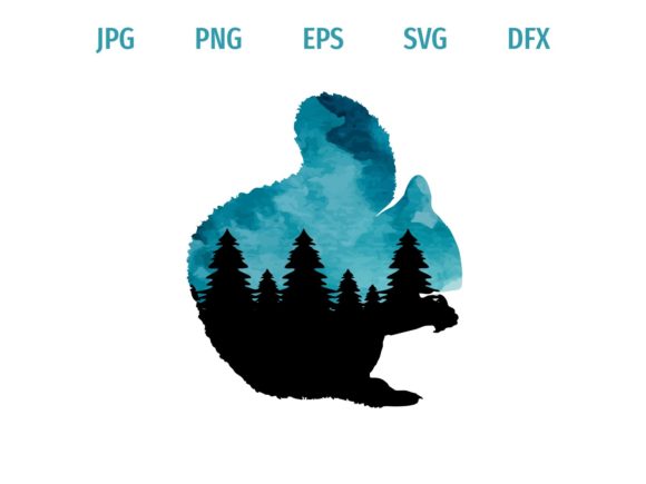 Download Eating Squirrel Silhouette - Squirrel Collection