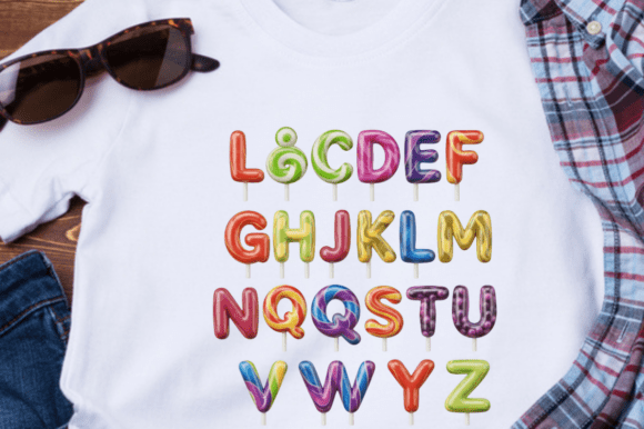 Download Colorful Alphabet Letters on Sticks - Alphabet Collection