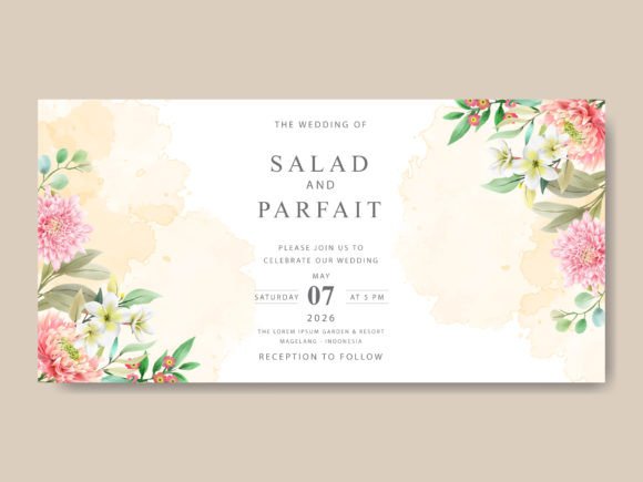 Download Beautiful Floral Wedding Invitations - Invitation Collection